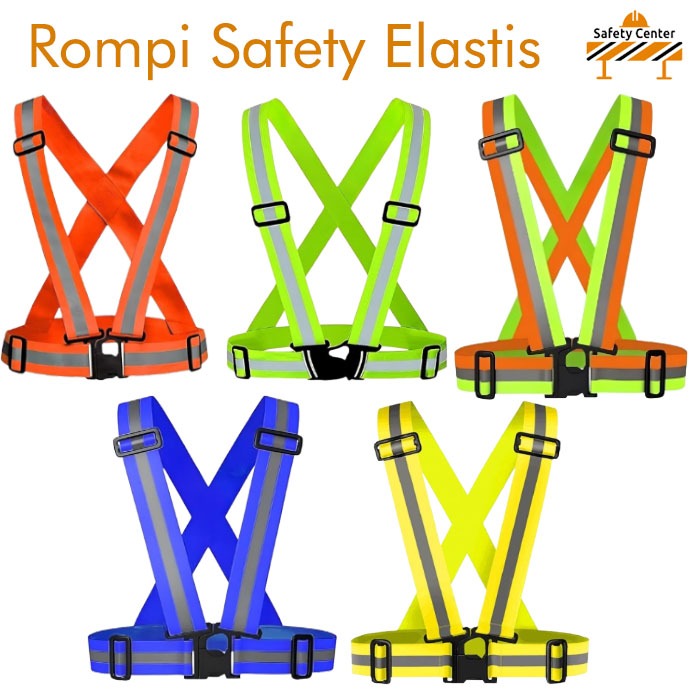Rompi Safety / Rompi Safety Karet / Rompi Safety Proyek / Safety Vest Elastis