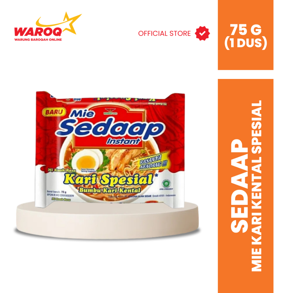 

SEDAAP MIE INSTANT KARI KENTAL SPESIAL 75GR (DUS)