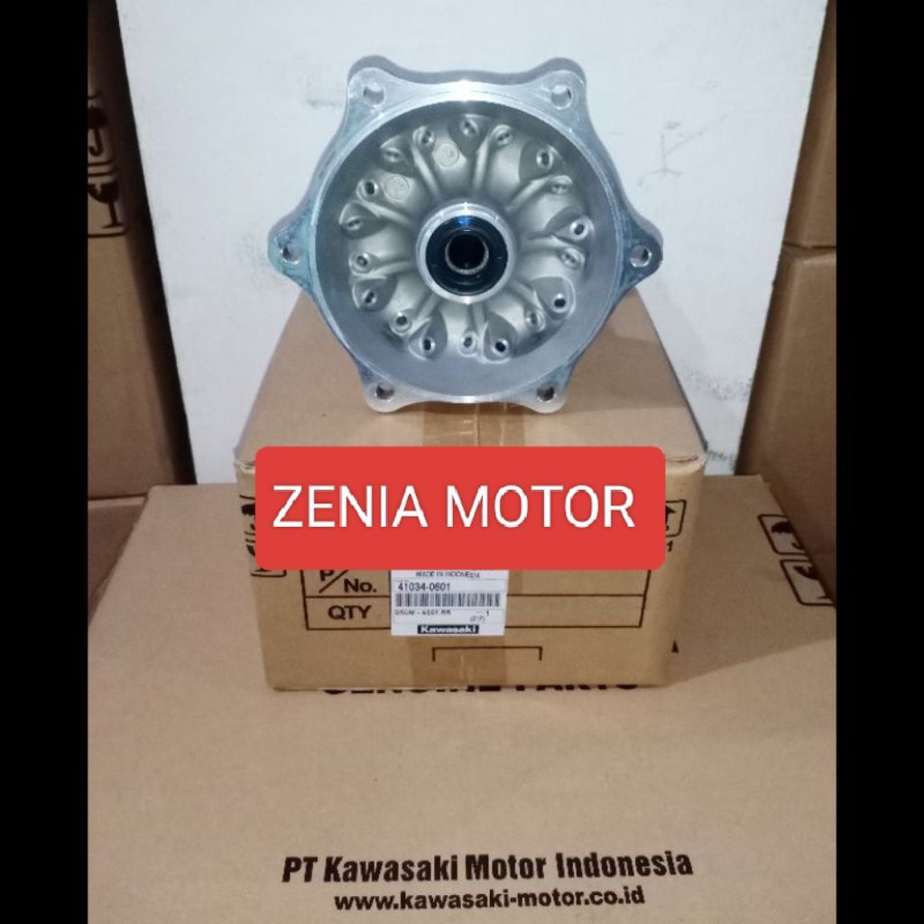 DRUM ASSY TROMOL BELAKANG KAWASAKI KLX 230 KLX230R 230R ORIGINAL KAWASAKI