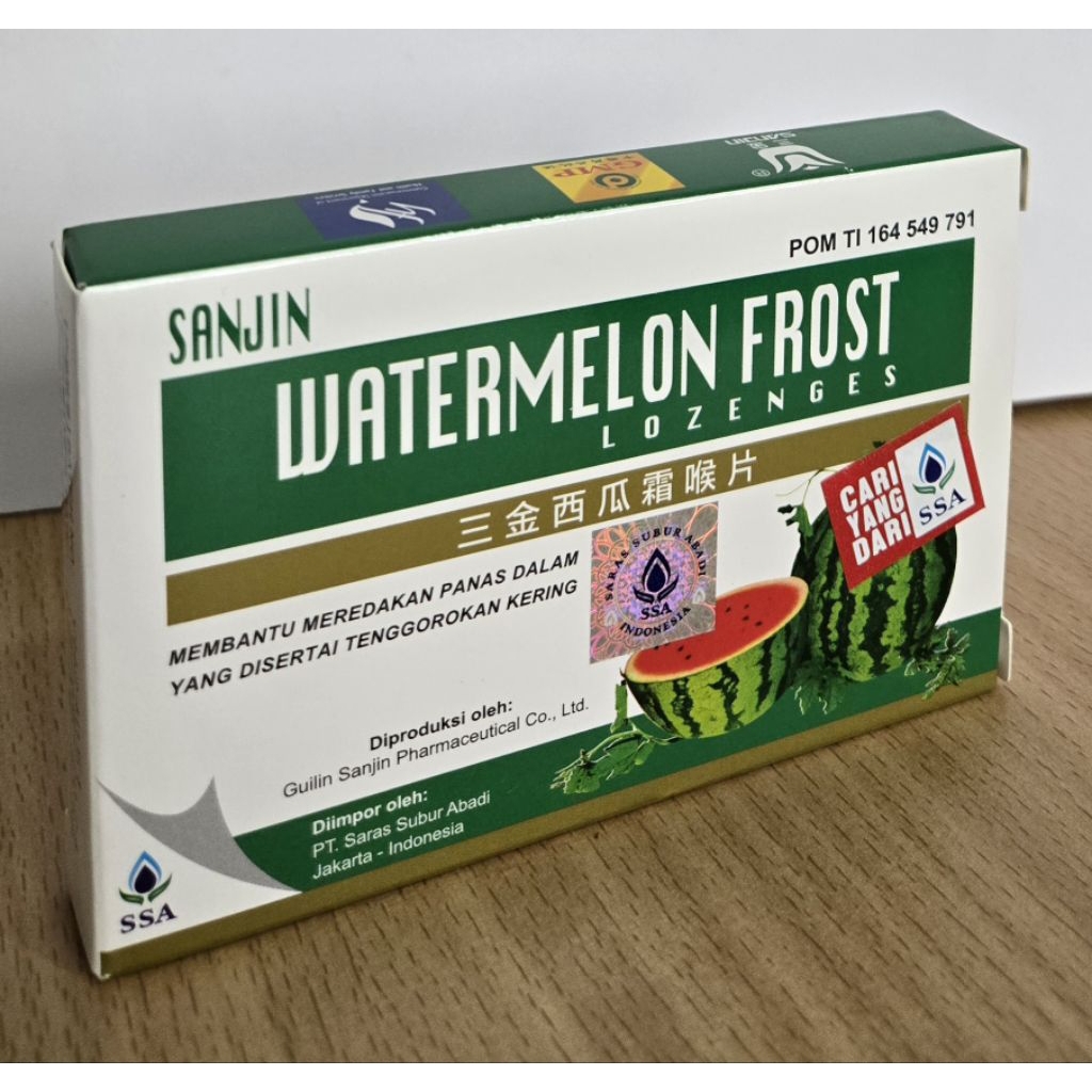 

SANJIN WATERMELON LOZENGES 12 tablet