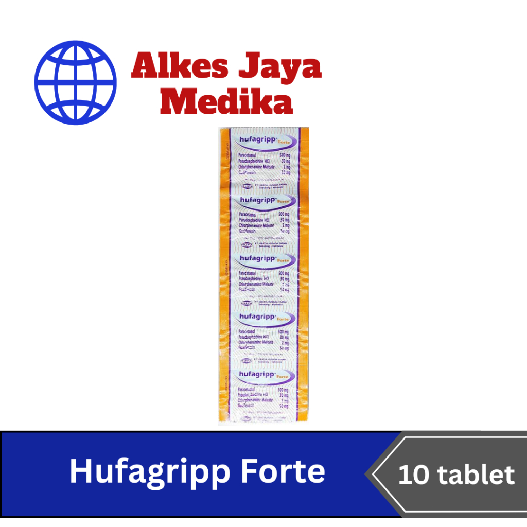 Hufagrip Forte Isi 10 Tablet - obat batuk pilek