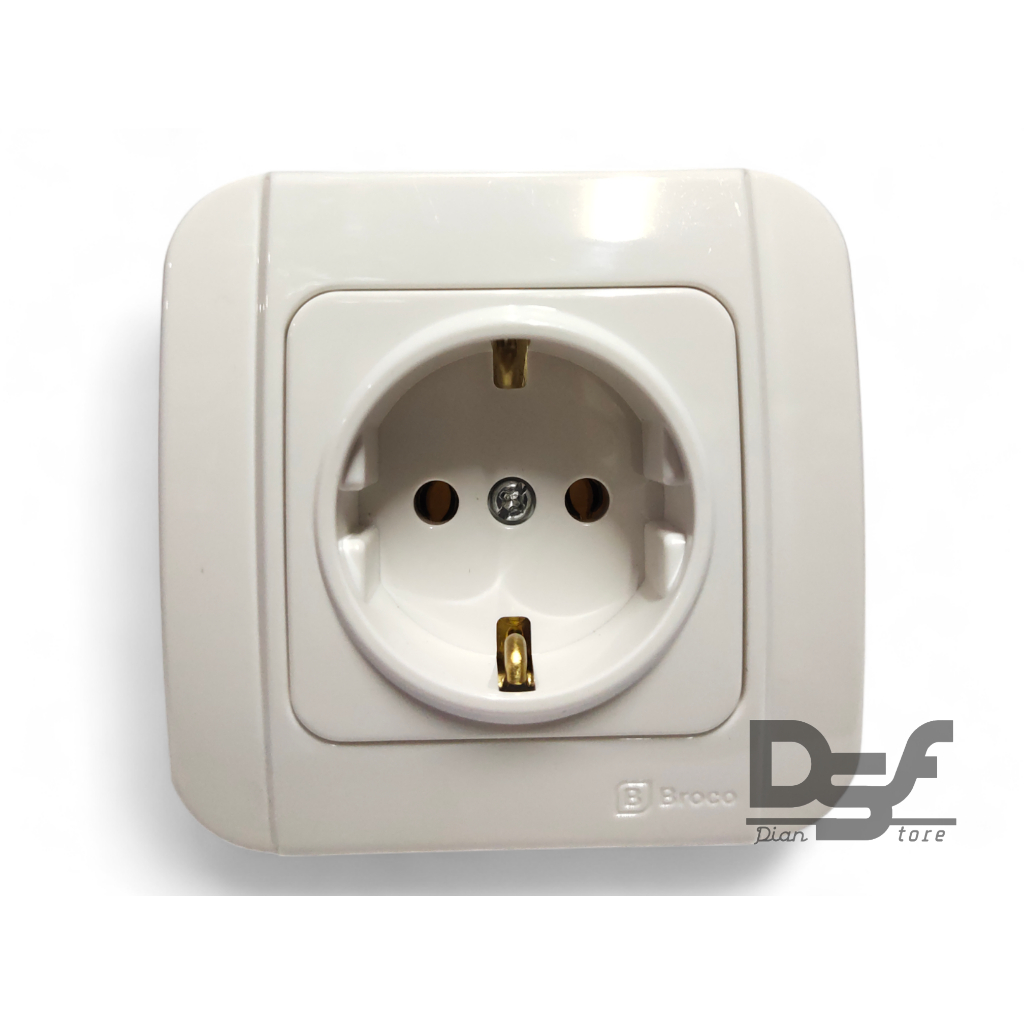 Broco Galleo white Stop kontak / Stop kontak Broco Galleo