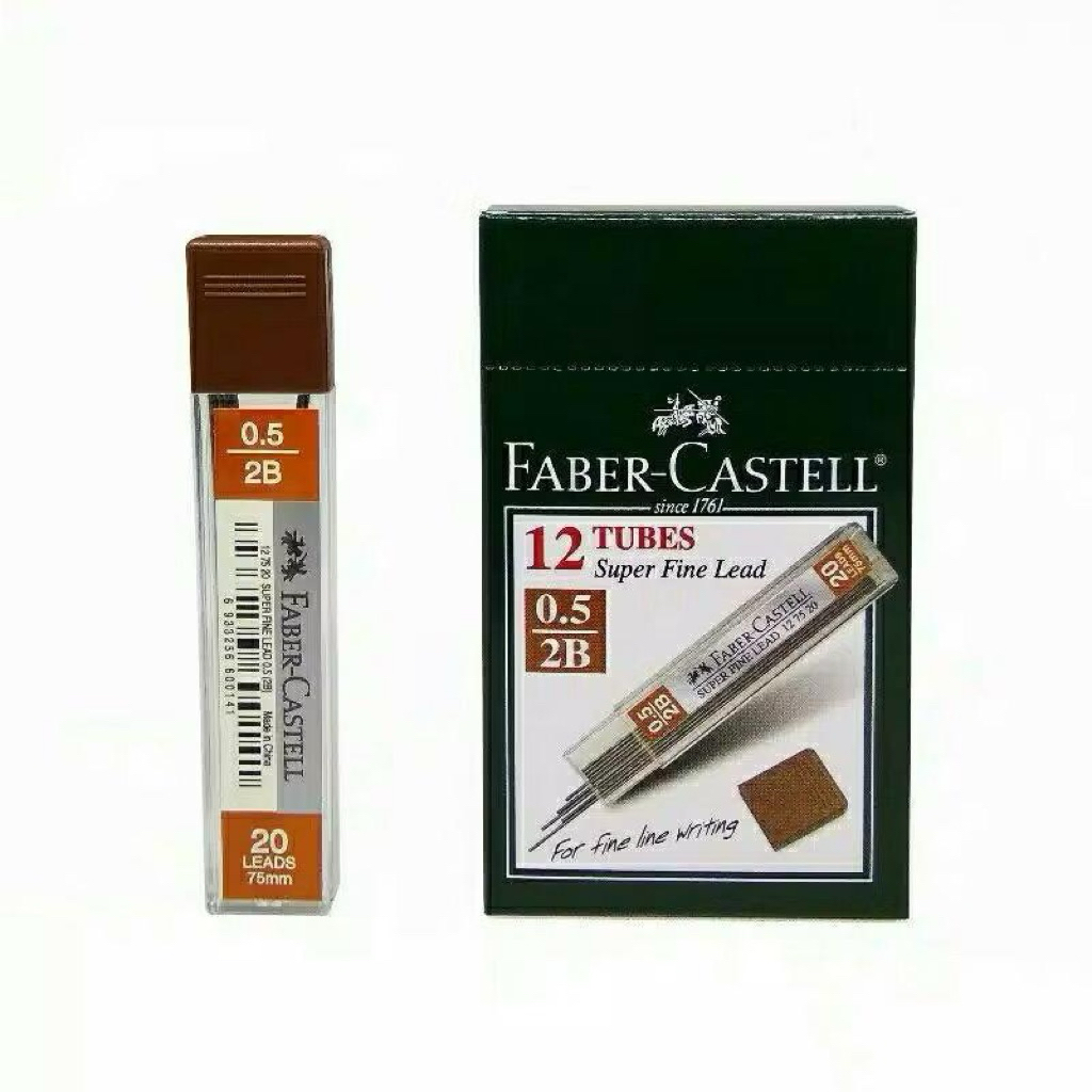 

Lead Superfine 2B 0,5mm / Isi Pensil Mekanik 0,5 2B Faber Castell