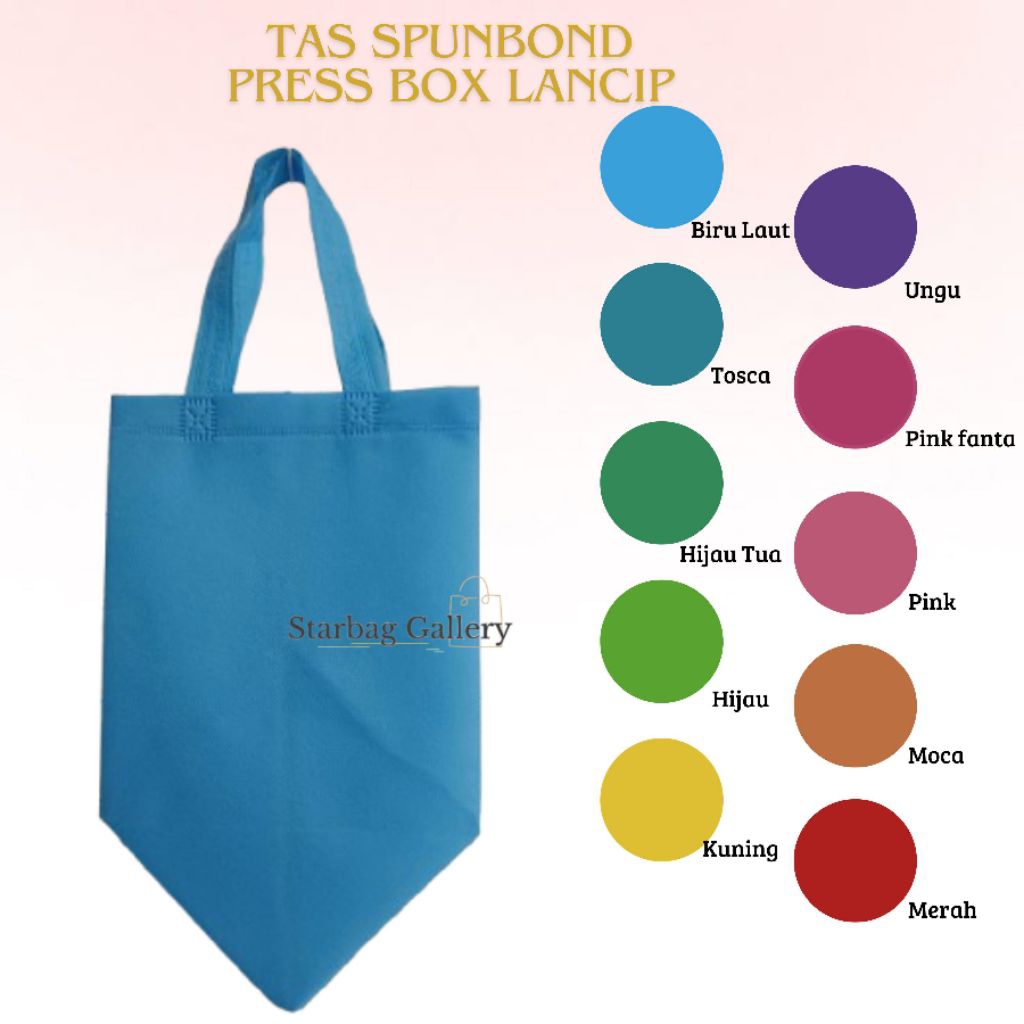 Tas Box ukuran 22, 20,18 Tas spunbond / Tas hajatan / Tas kotak nasi