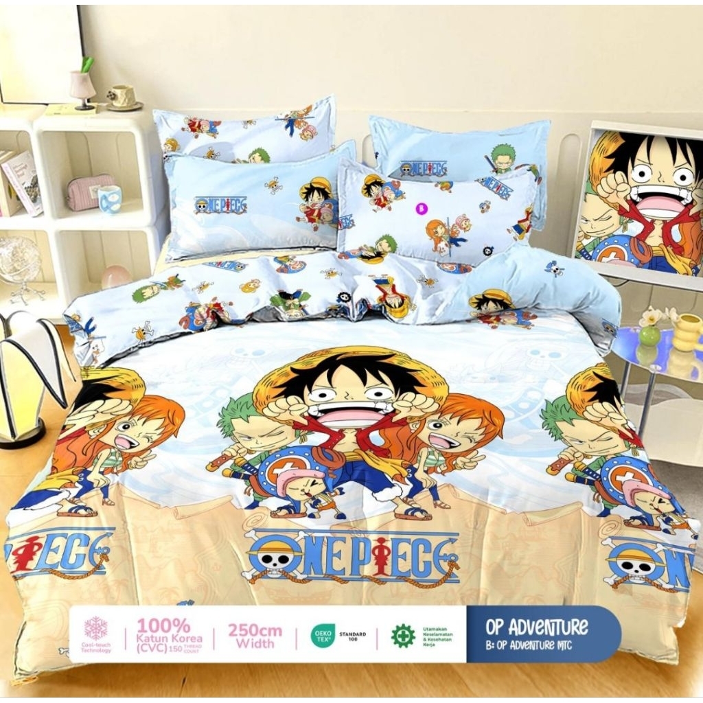 Sprei STAR motif anak laki laki cowo Mobil Cars One Piece sprei STAR ANTI GESER