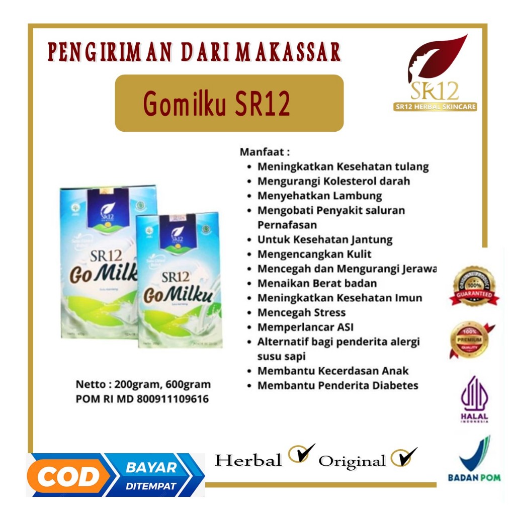 

GOMILKU SR12 | SUSU KAMBING | SUSU ETAWA | SUSU KAMBING SR12 | SUSU KAMBING GOMILKU