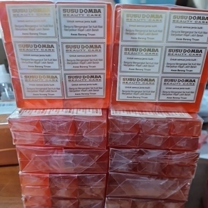 [LUSINAN 12pcs] Sabun Susu Domba CSD Original Sabun Susu Domba Pembersih muka KUNING ORANGE TRANSPAR