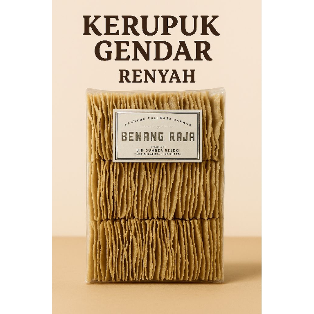

Kerupuk Gendar Benang Raja (1 ball)