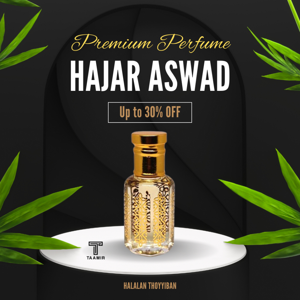 TAAMIR Minyak Wangi Arab HAJAR ASWAD Misik Hitam Original 12 ml