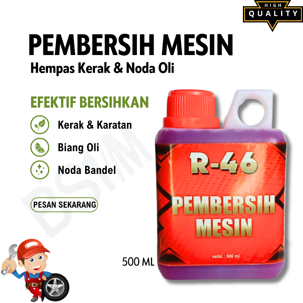 Cairan Pembersih Kerak Karat Blok Mesin Motor Mobil Super R46