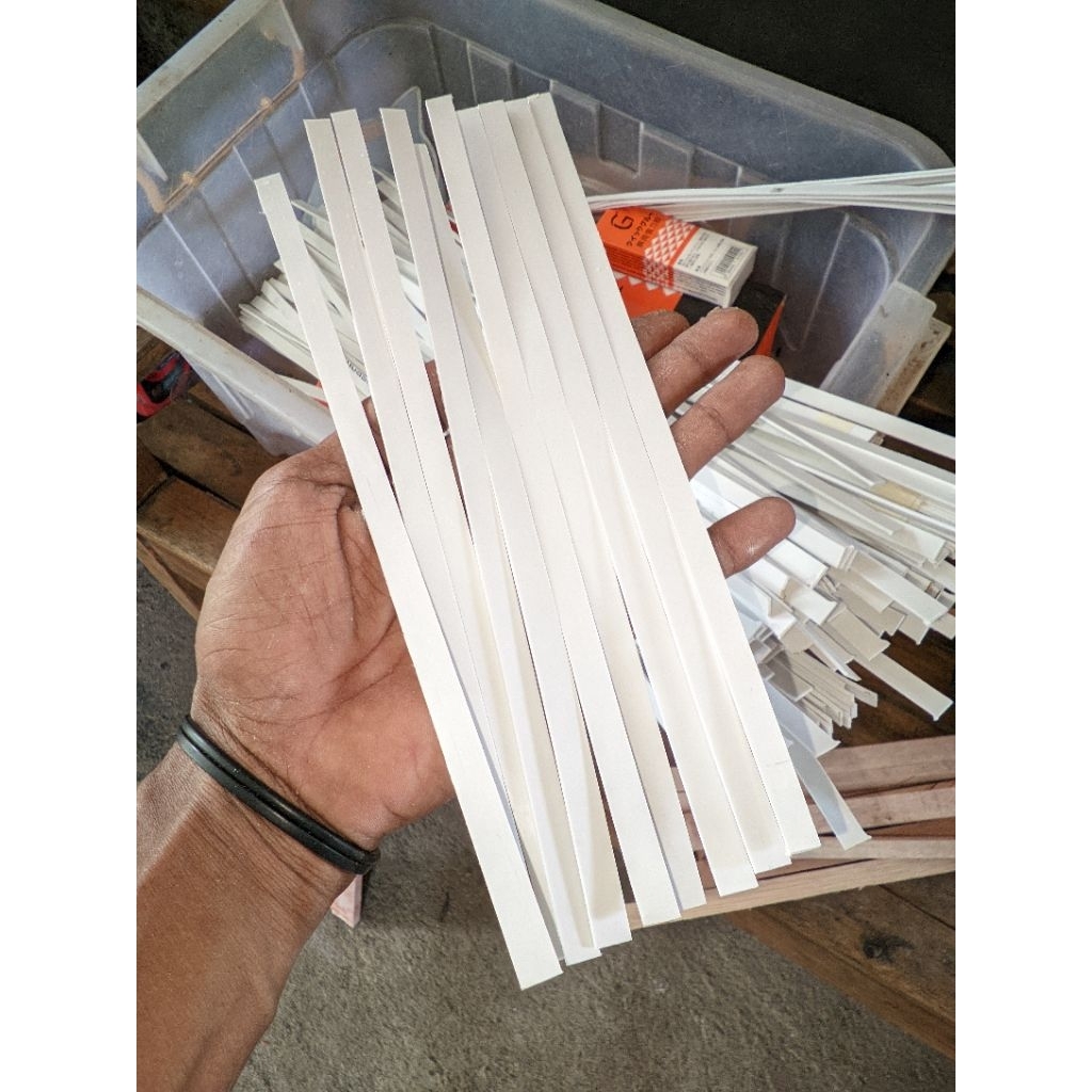 PVC Lembaran Paralon 10pcs  Bahan Miniatur