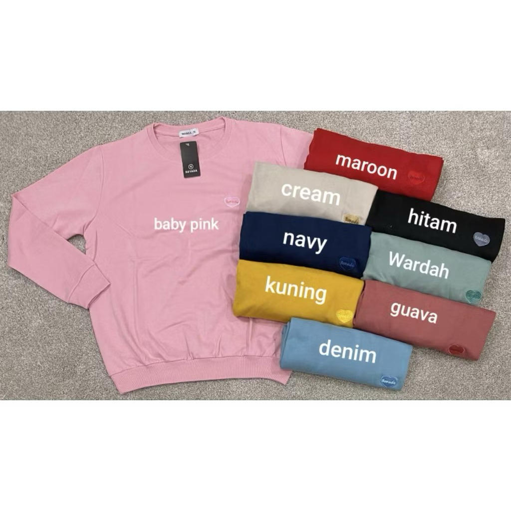 Sweater Nevada Logo Love Bordir