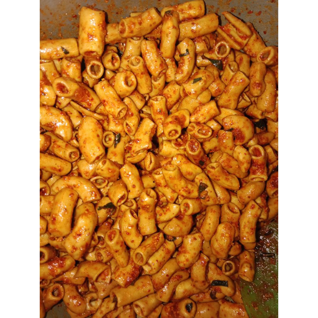 

Makaroni bantet & cikruh pedas daun jeruk