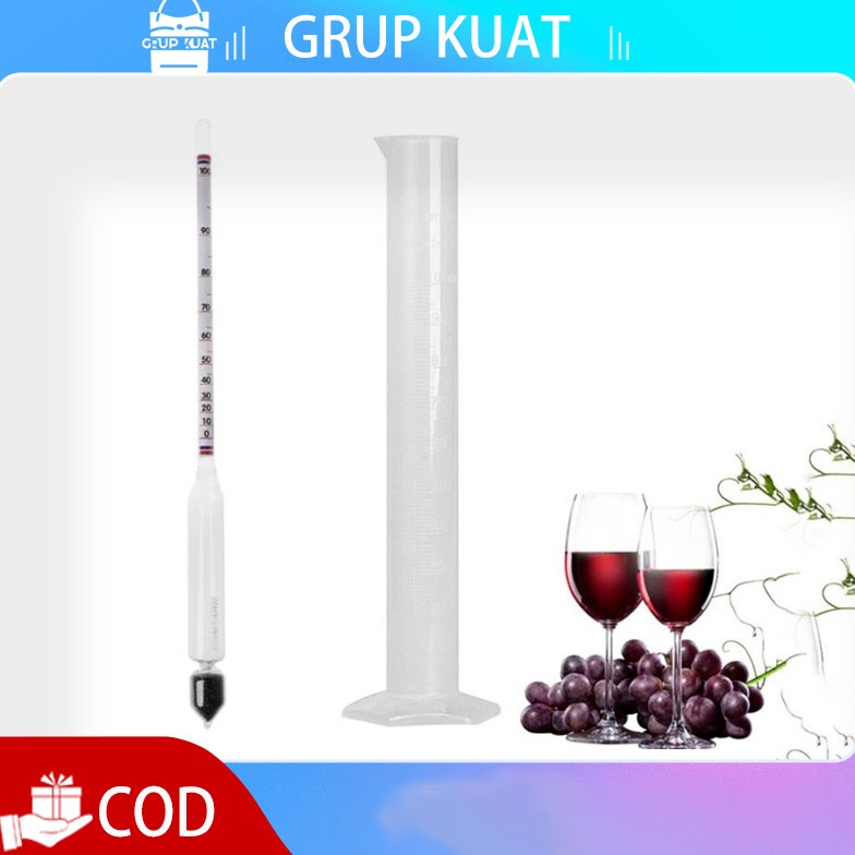 KODE X46K Alat Ukur Alkohol Alkohol Tester Alat Pengukur Kadar Alkohol Alit Hydrometer Alat Ukur Kad