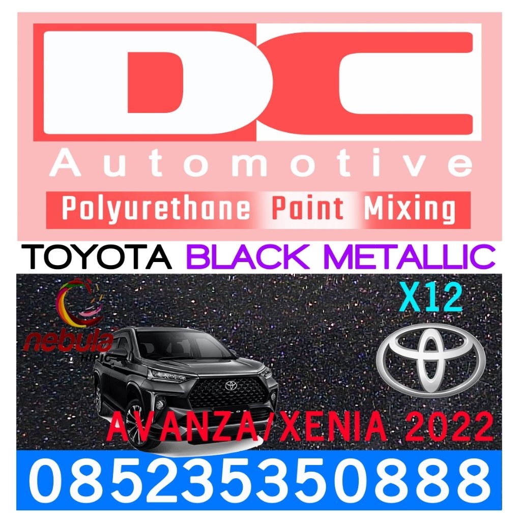 Cat PU Daihatsu/Toyota Black Metallic X12