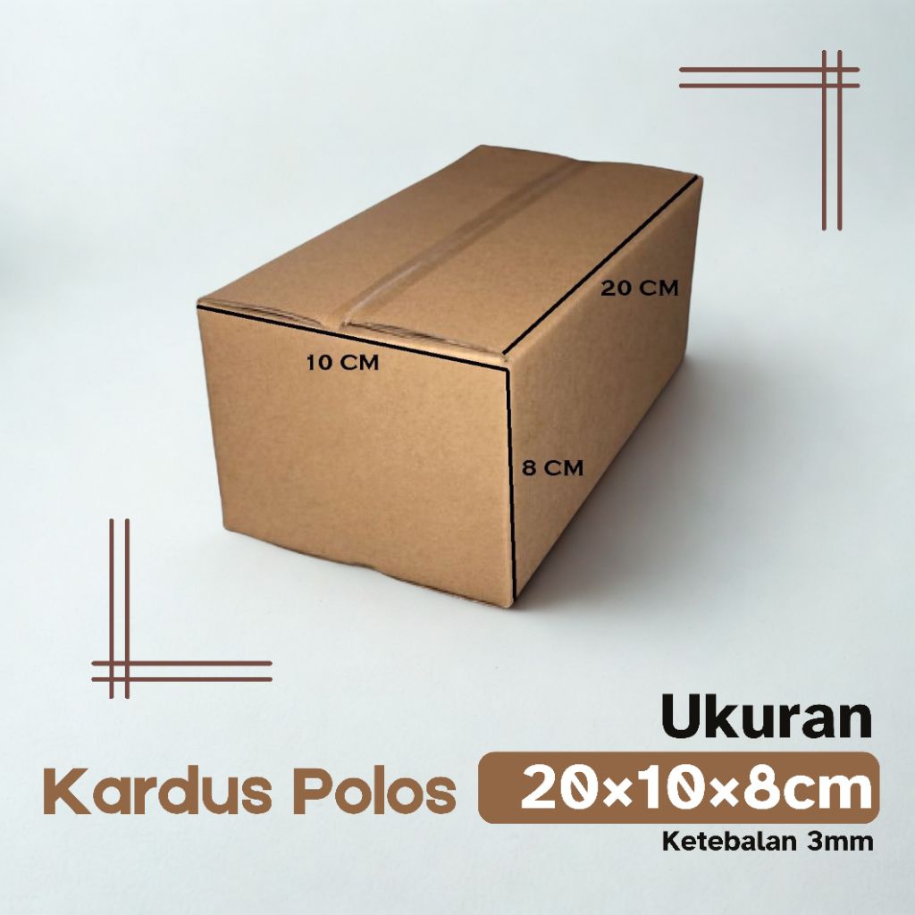 

Kardus Polos Packing 20x10x8