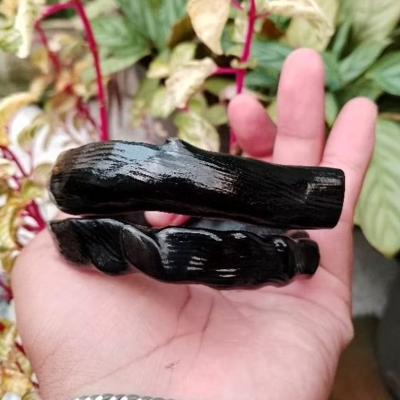 gelang akar Bahar hitam berserat berkualitas original