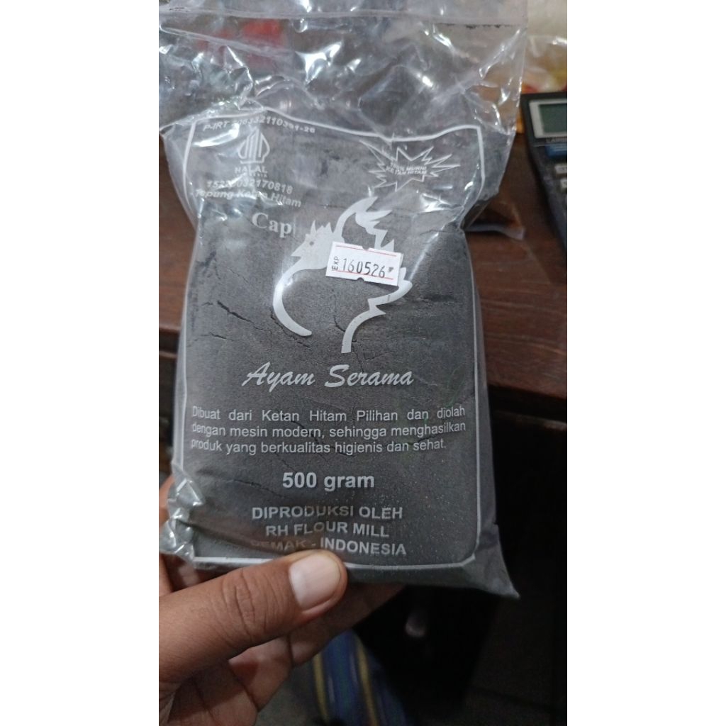 

Tepung Ketan Hitam Cap Ayam Serama 500gr