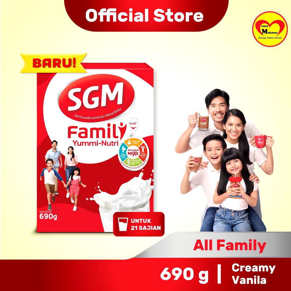 

SGM Yummy Nutri Coklat 690gr Susu SGM Rasa Coklat