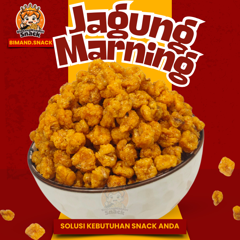 

Marning Jagung Gurih Pedas Manis Renyah | Marneng Asin Original 120gr Snack Kiloan Cemilan Murah Jajan Kiloan Camilan Bimand.Snack