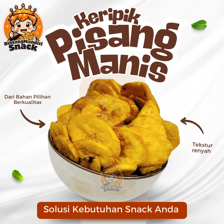 

Keripik Pisang Manis Super Enak | Kripik Koin Madu 120gr | snack Kiloan Cemilan Murah Jajan Kiloan Camilan Bimand.Snack