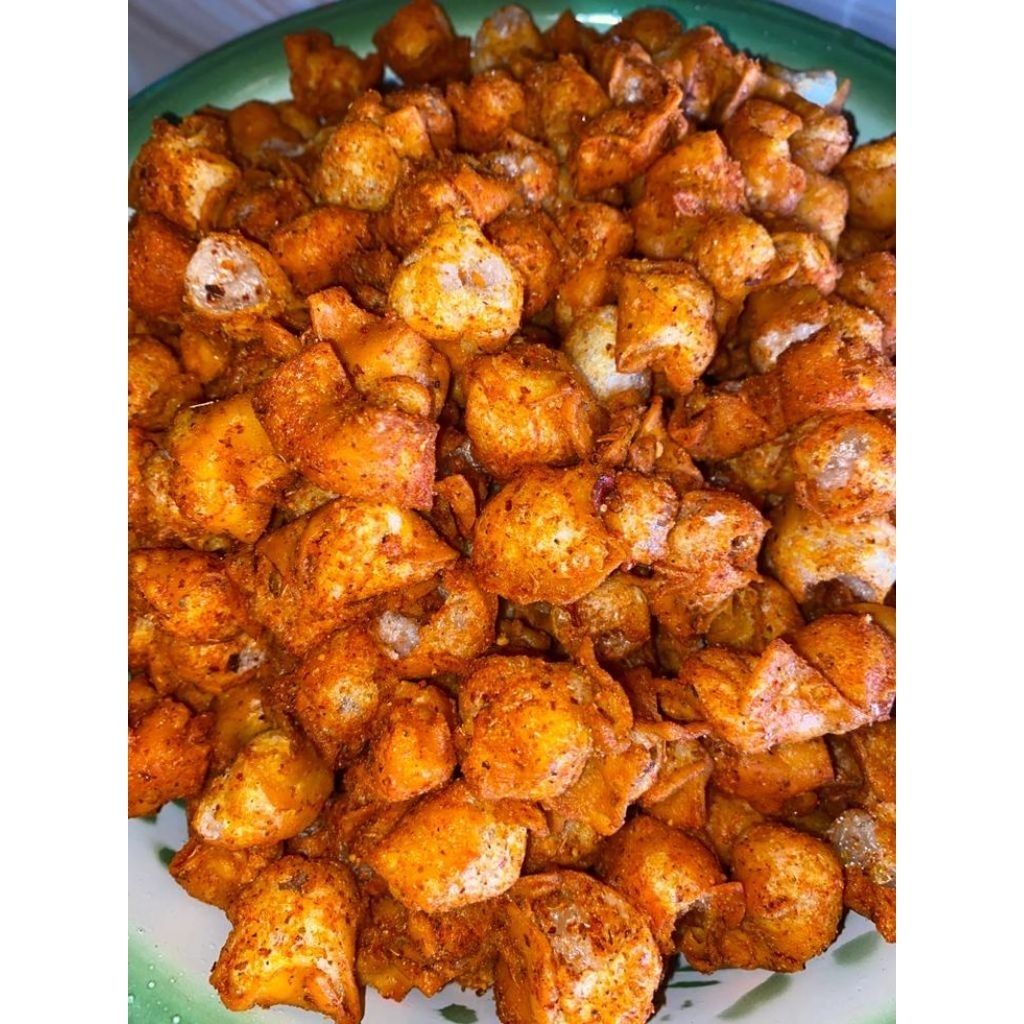 

Siomay kering mini pedas daun jeruk