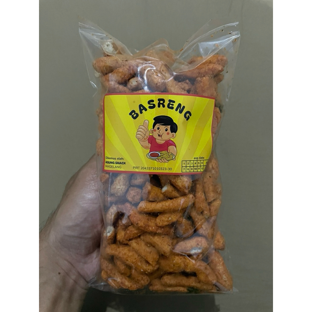 

Basreng Pedas Daun Jeruk Renyah 200 gr / Basreng Viral Bakso goreng