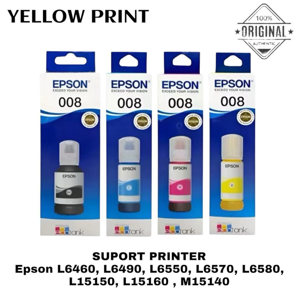 1 SET Tinta Epson 008 Original L15150/L15160