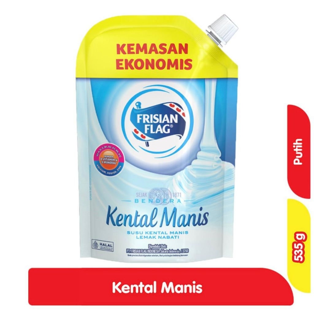 

Frisian Flag Kental Manis Pouch Putih 535gr