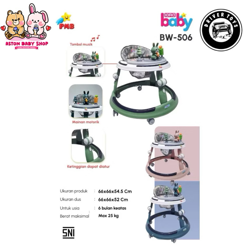 PMB Baby Walker Iora BW 506 - Babywalker PMB