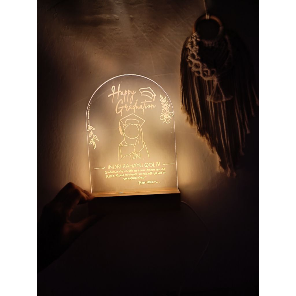 Akrilik custom led gift idea