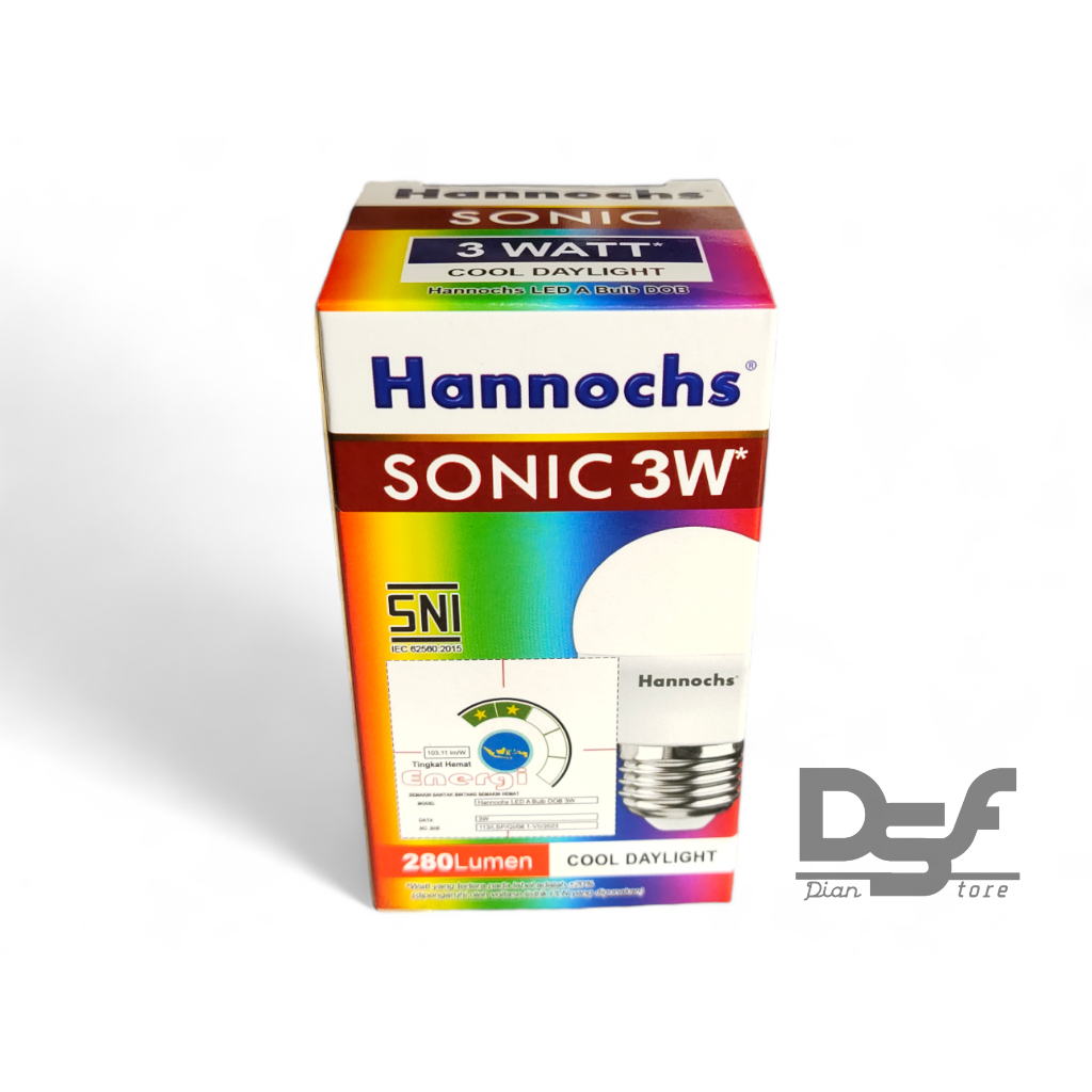 Lampu LED Hannochs Sonic 3 Watt / Lampu Hannochs LED 3 watt Putih