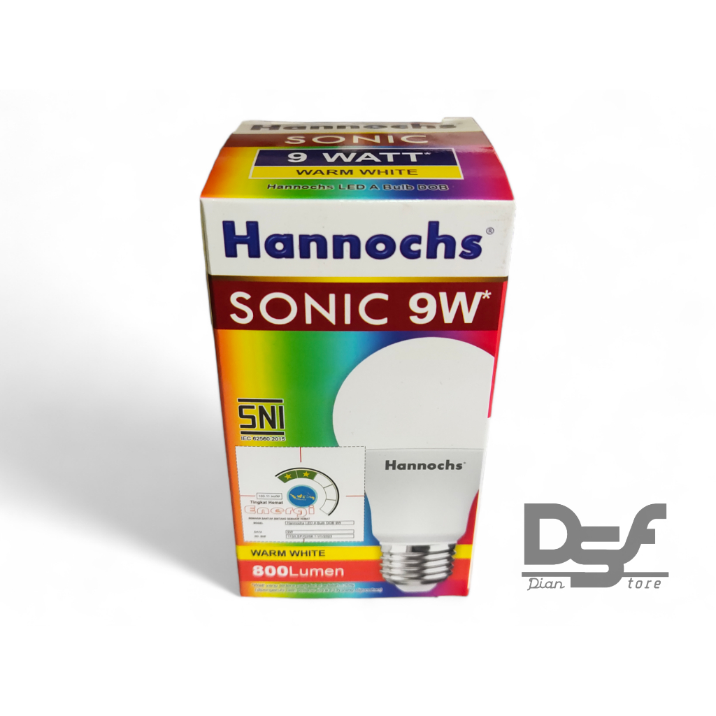 Lampu LED Hannochs Sonic 9 Watt / Lampu Hannochs LED 9 watt kuning
