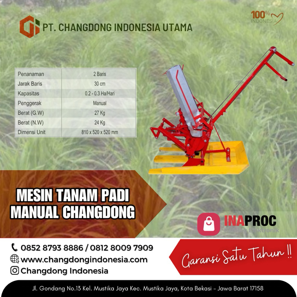 MESIN TANAM PADI MANUAL