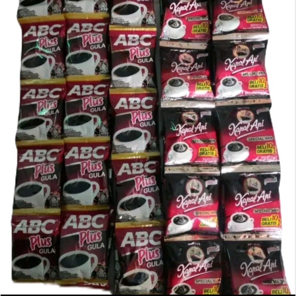 

KOPI ABC PLUSS GULA DAN KOPI KAPAL API (40PCS)