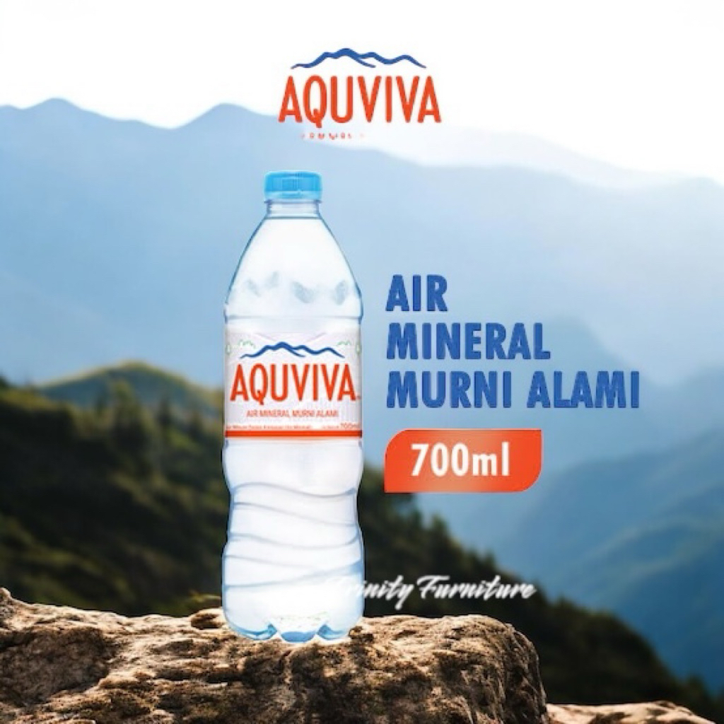 

Botol AIR MINERAL/ AQUVIVA 700ML /promo beli 2 pack gratis 1 baju kaos