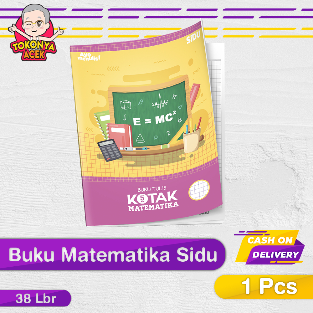 

Buku Tulis Kotak-Kotak SIDU Sinar Dunia 38 Lembar / Buku Sekolah Matematika Kotak Kecil 1 Pcs