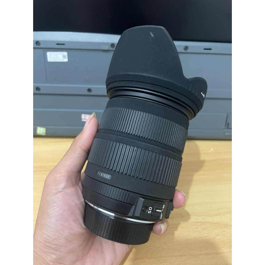 Lensa sigma 18 200 mm Dc OS HSM For Nikon F mount / canon Ef mount