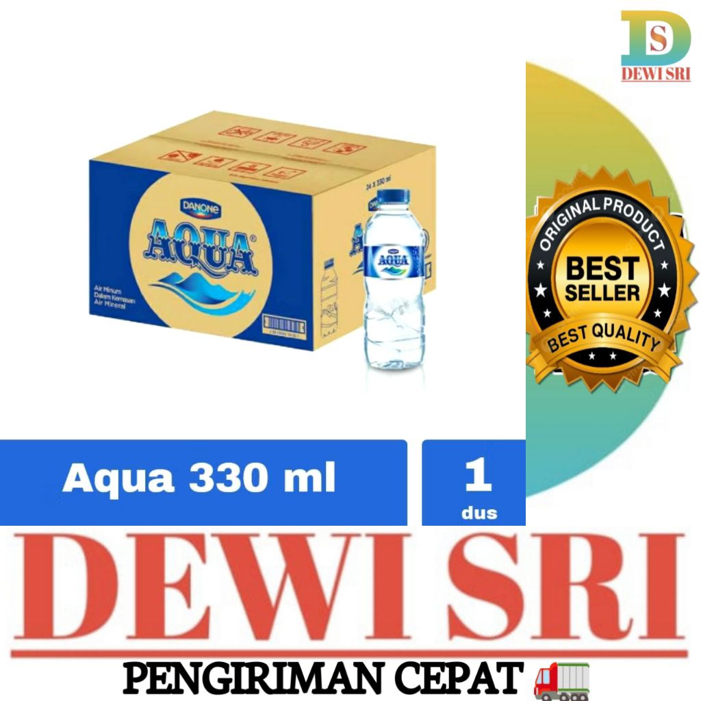 

1 Dus AQUA Botol 330ml isi 24 Botol