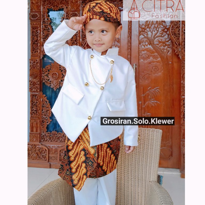 KODE K27K DI JAMIN 1 REALPICT BESKAP BASOFI BATIK COKLAT MOTIF PARANG  BASOFI  SETELAN BASOFI ANAK  