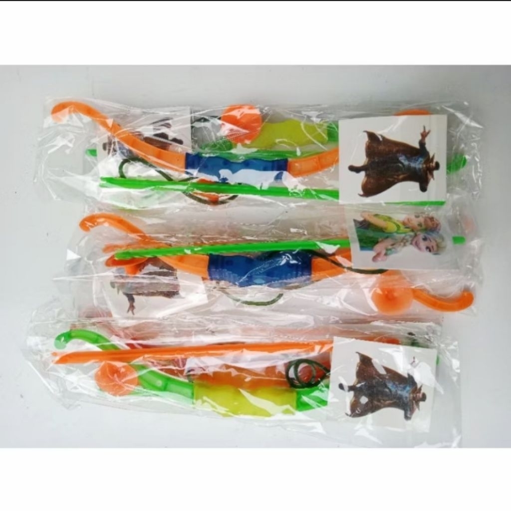 mainan panah bonus stiker isi 20pcs / panah pemburu kecil.