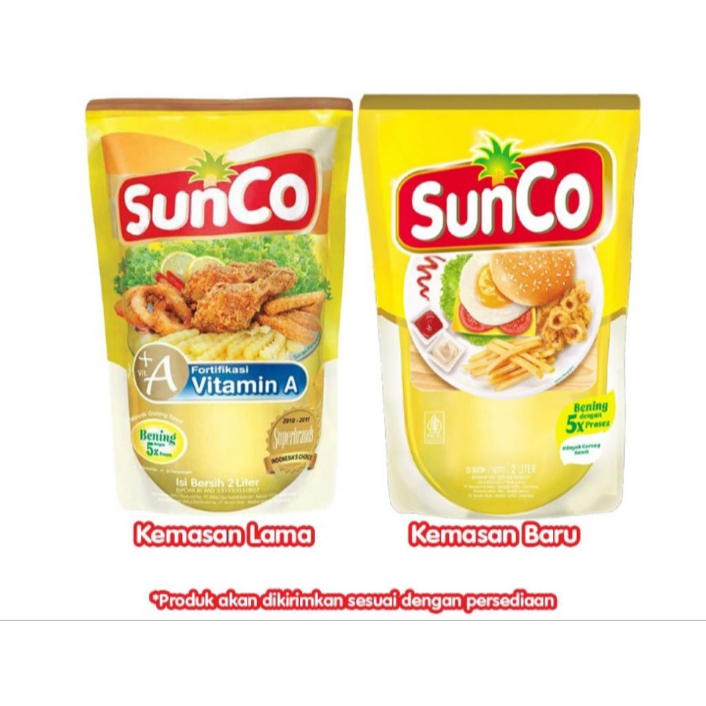 

SunCo Minyak Goreng 2 L/pcs(dinycanel)
