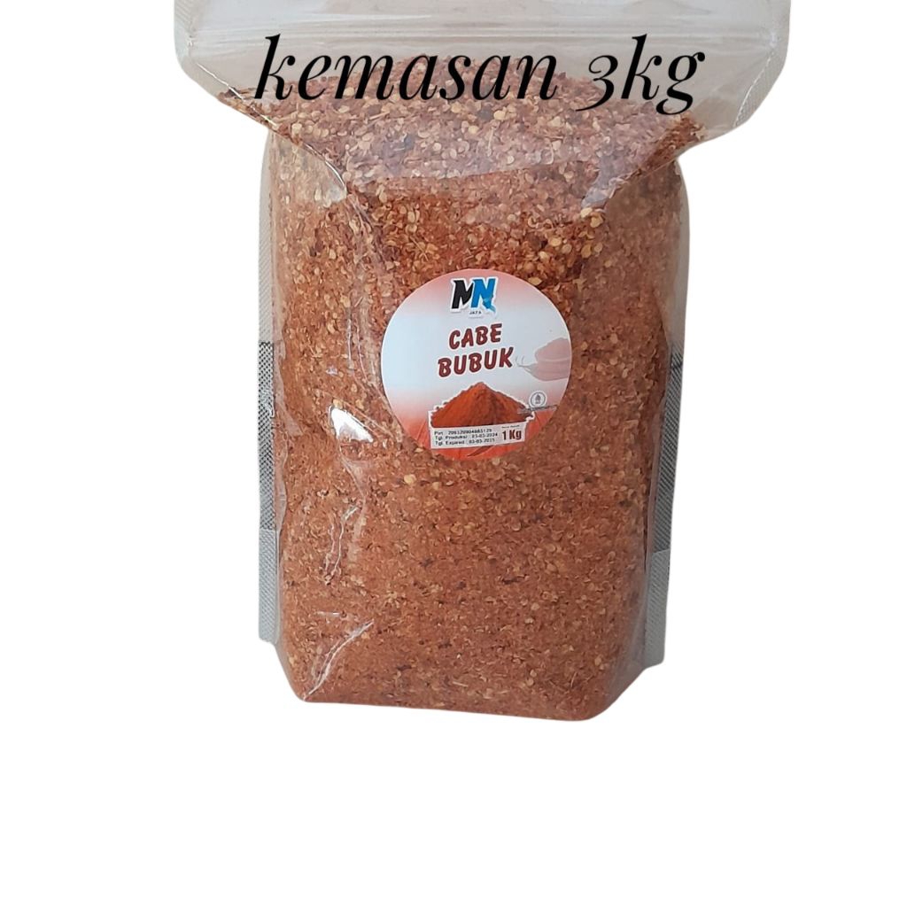 

( kemasan 3kg ) - sambal cabe kering kasar bungkusan 3kg / sambal cabe kering kiloan
