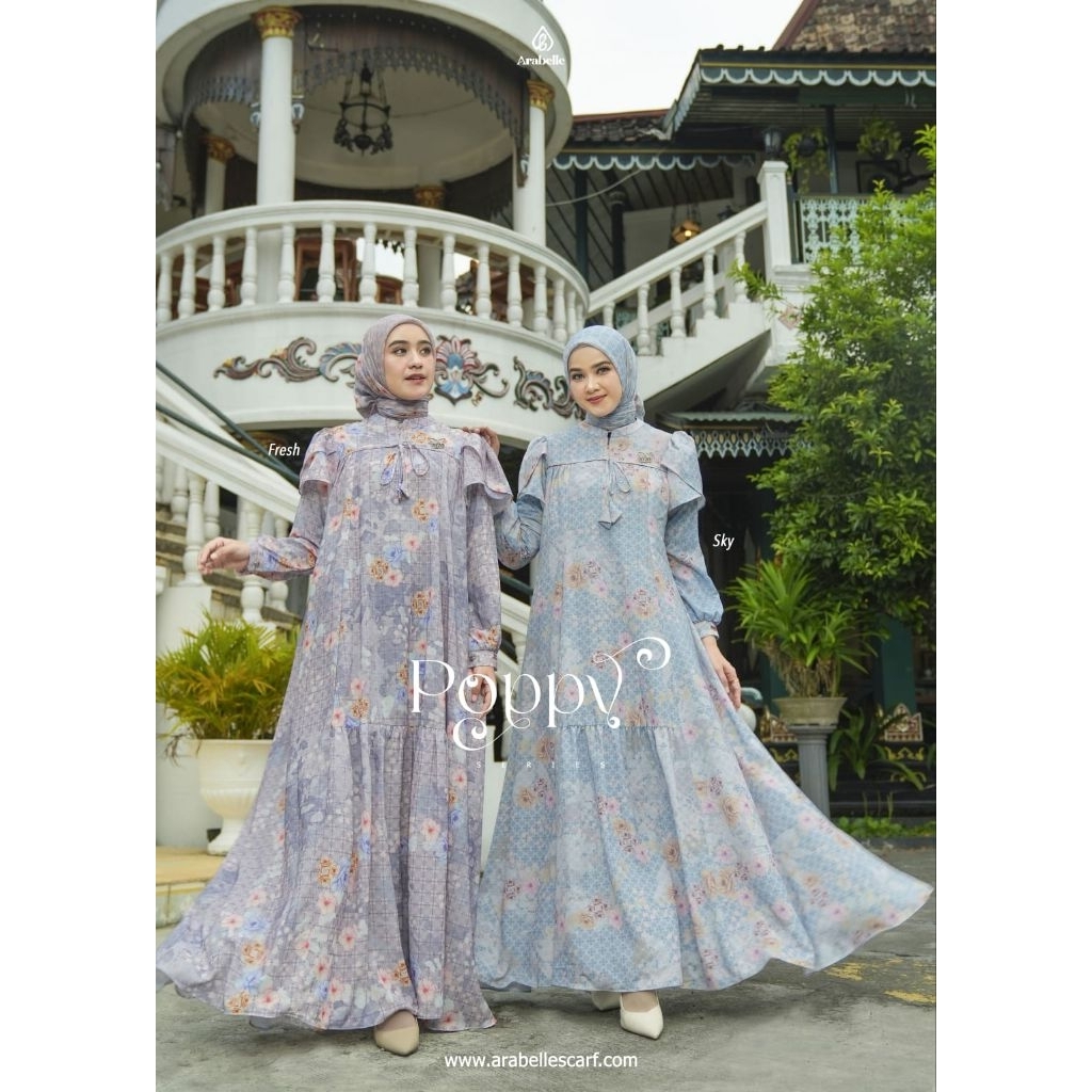 Arabelle Scarf Official/Poppy Series Arabelle/gamis terbaru arabelle 2025