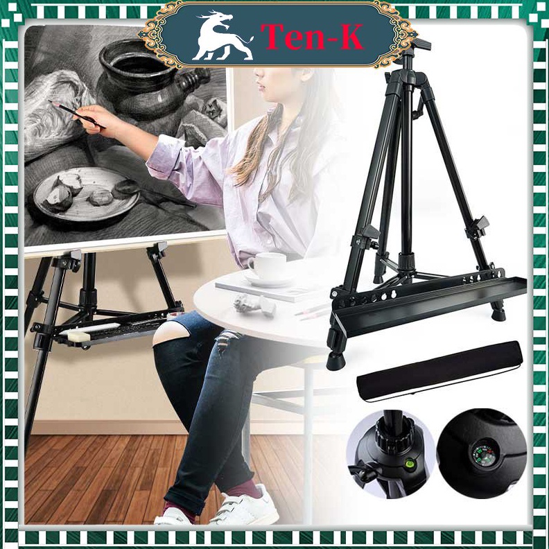 

KODE V57K Tripod Banner Tripod Frame Easel Lukis Kanvas Lukisan Easel Melukis Standing
