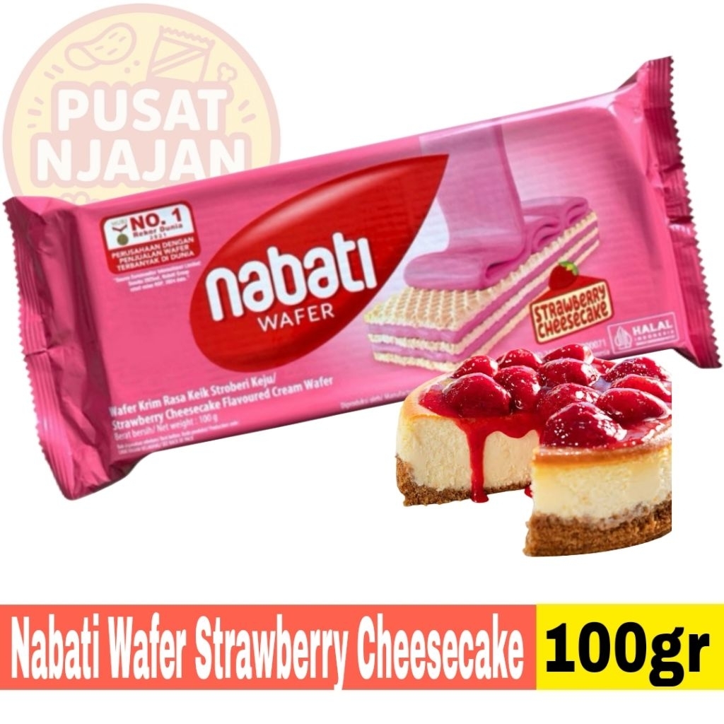 

Wafer Nabati Strawberry CheeseCake 100gr