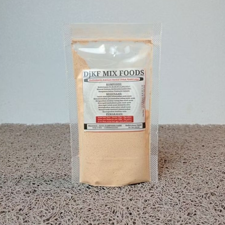 Kalsium Ayam Aduan Herbal Mineral Kalsium Ayam DjKF Mix Foods isi 100grm