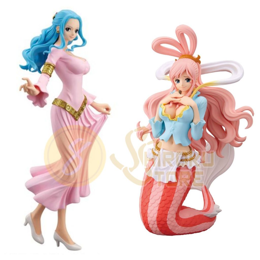 One Piece Figure G&G/ Mainan Pajangan GNG Anime OP Mugiwara Luffy Princess Shirahoshi Nefertari Vivi