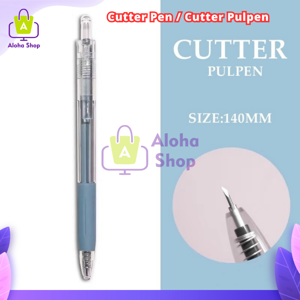 

AS Pulpen Cutter Pen Mini Pisau pemotong DIY Pisau ukir Lucu Kantor Sekolah