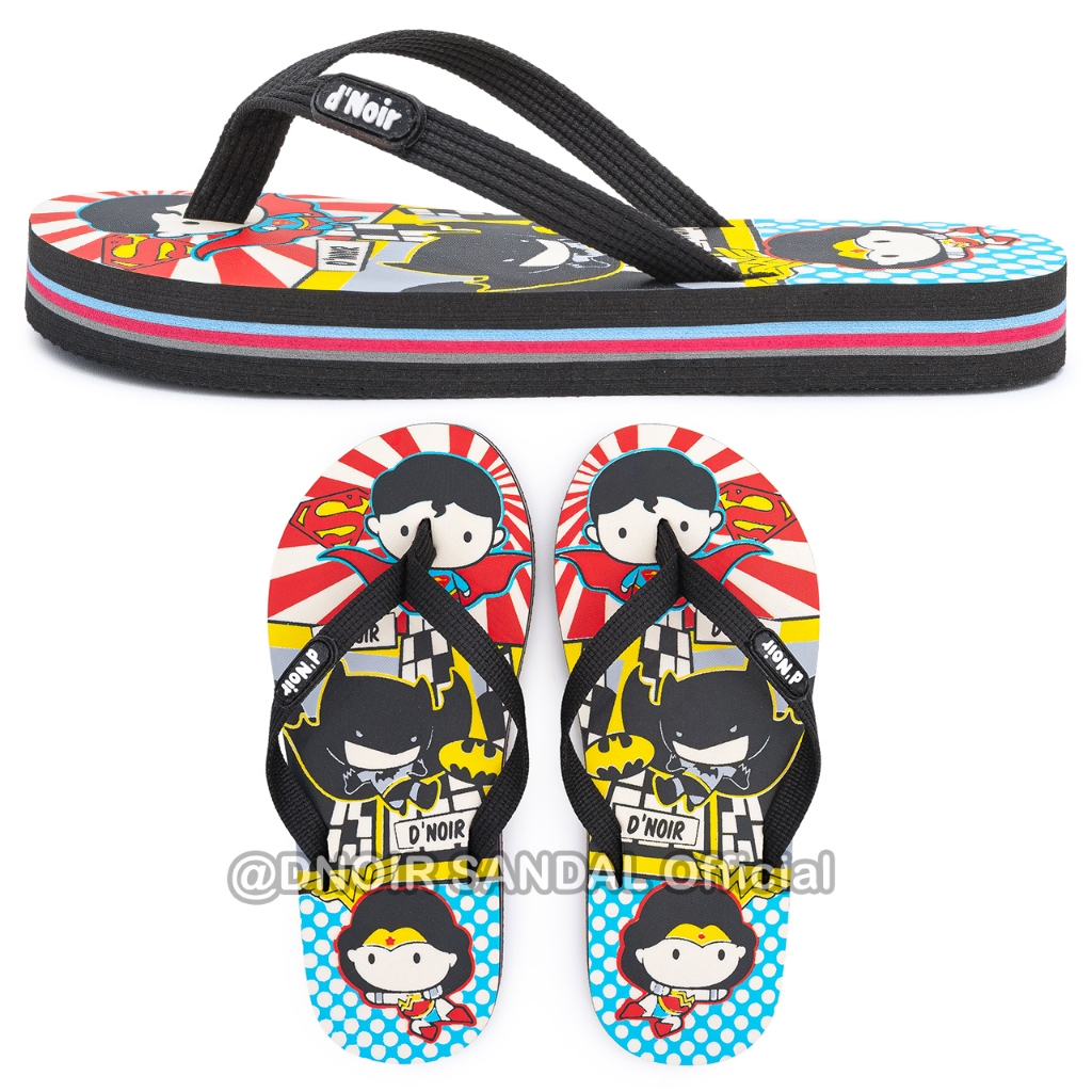 DNOIR Sandal Jepit Anak Laki Laki SUPERMAN Size 25 - 36